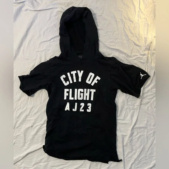 Short Sleeve Hoodie Black, Small, Jordan
